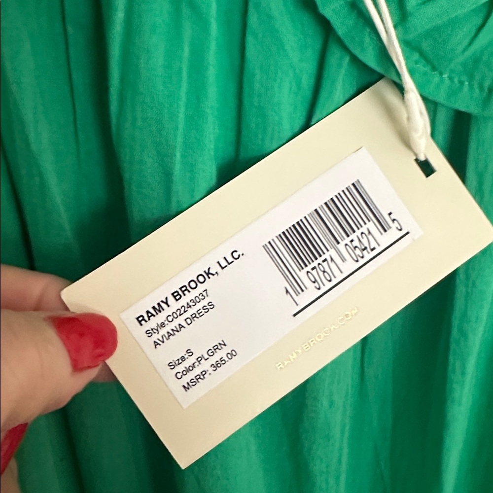 NWT RAMY BROOK AVIANA palm green S - Picture 7 of 11
